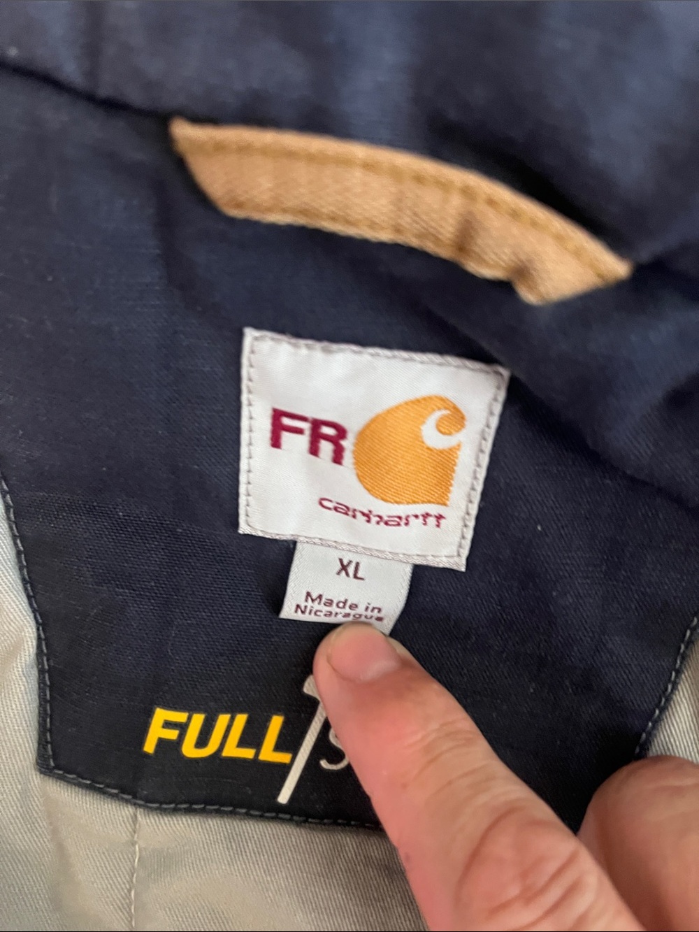 Carhartt Full Swing Jacket in Navy Blue Size XL - Picture 4 of 14